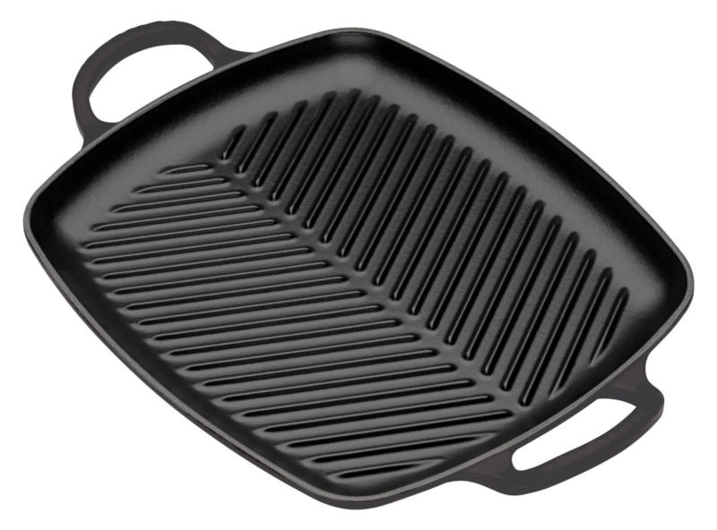 LE CREUSET Grillplatte 30x27cm Schwarz