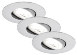 Briloner LED-Einbauleuchte 3er-Set KULANA A