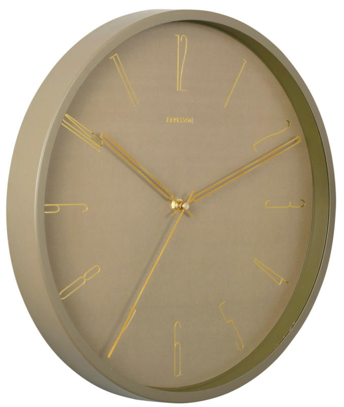 KARLSSON Wanduhr Belle Numbers metal