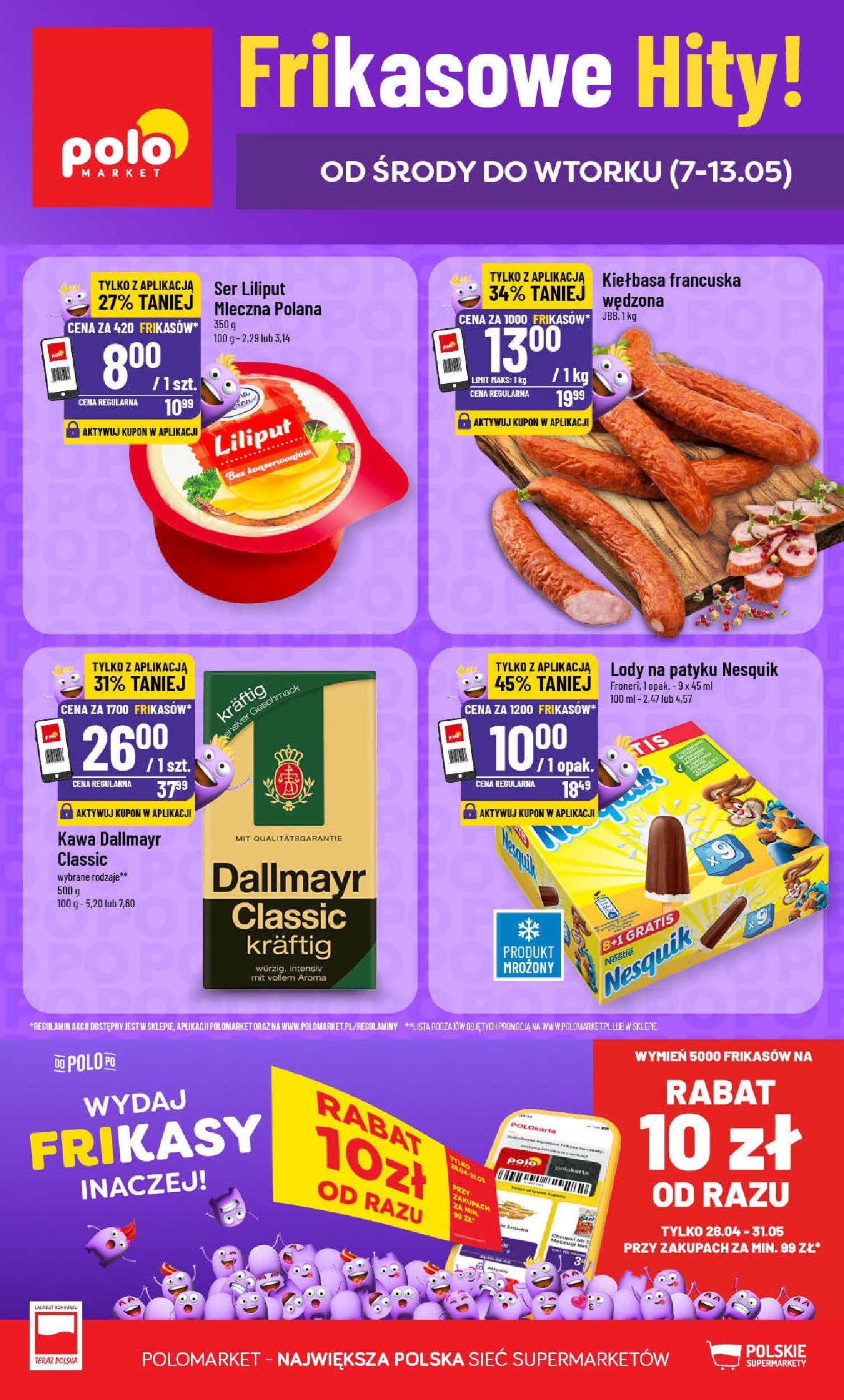 POLOmarket gazetka od jutra (07.05.2025) - Nowa PDF | Strona: 1 | Produkty: Chrupki, Lody na patyku, Ser, Lody