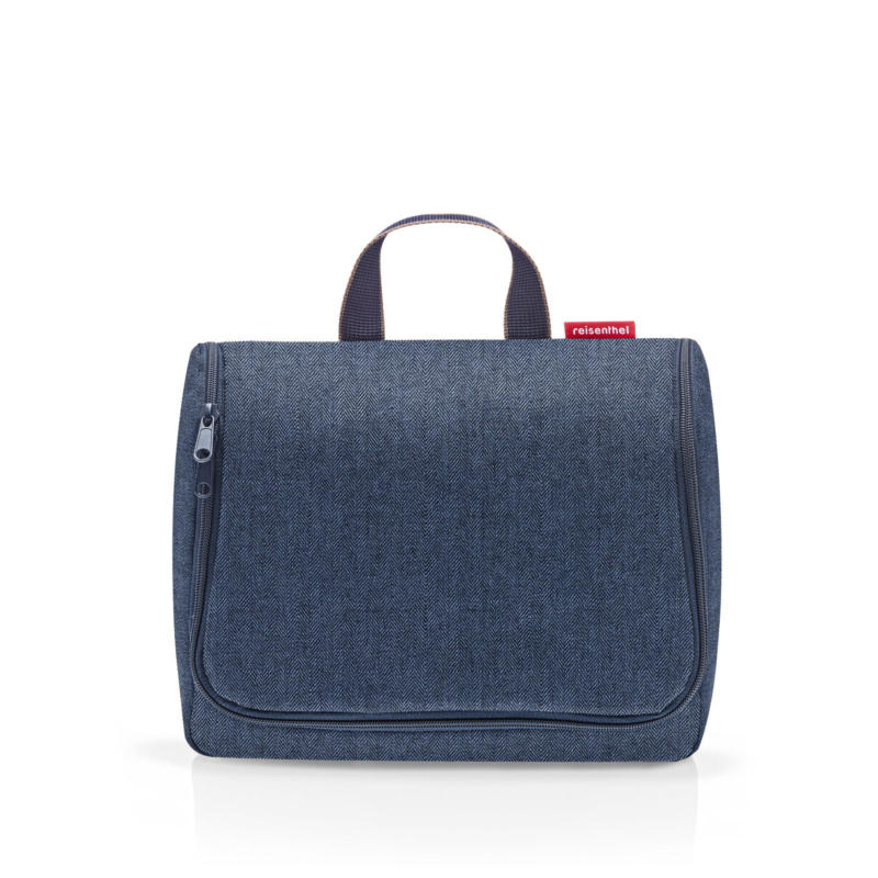 Reisenthel Toiletbag XL HERRINGBONE DARK BLUE