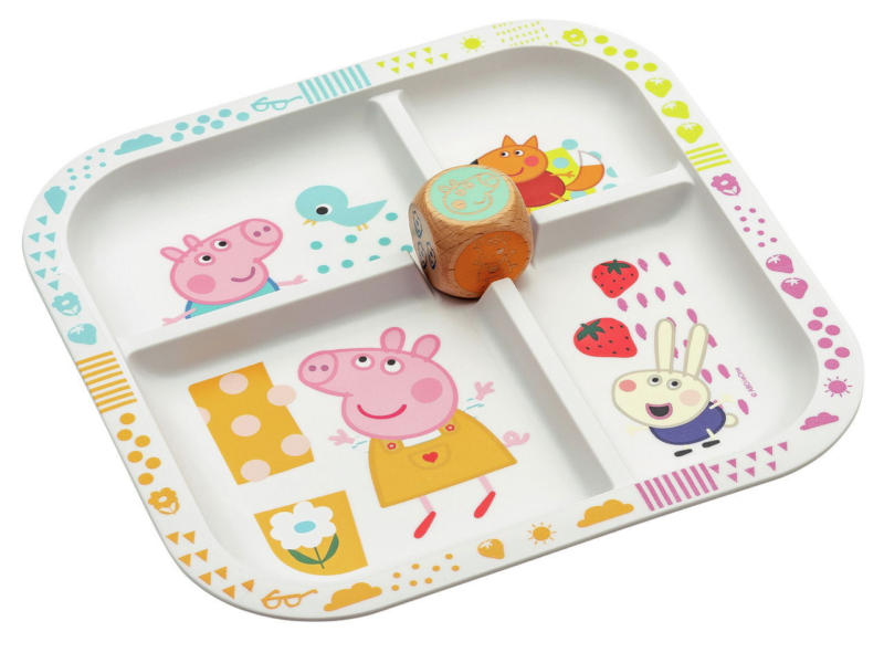Koziol Esslernteller mit Würfel PEPPA PIG