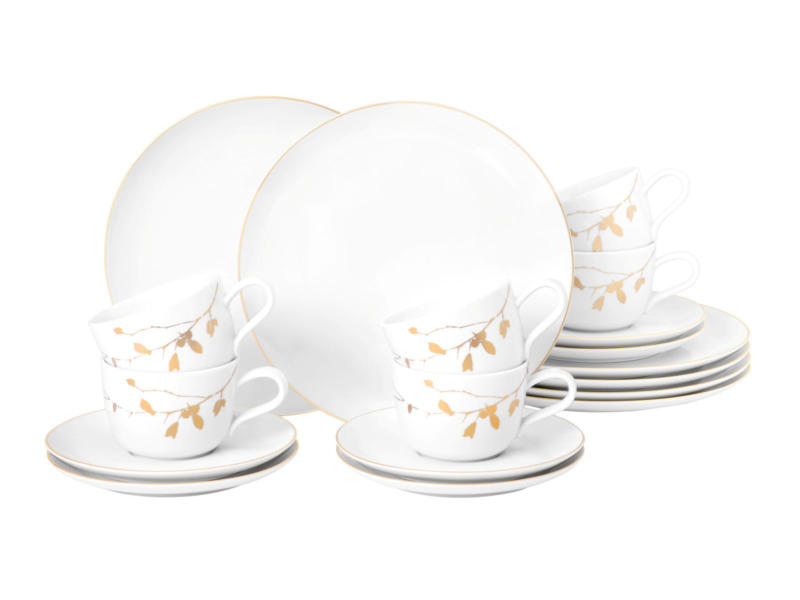 Seltmann Weiden Kaffeeservice 18-tlg. LIBERTY GOLDEN ROSE