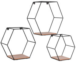 XORA 3er Wandregal-Set SARAH