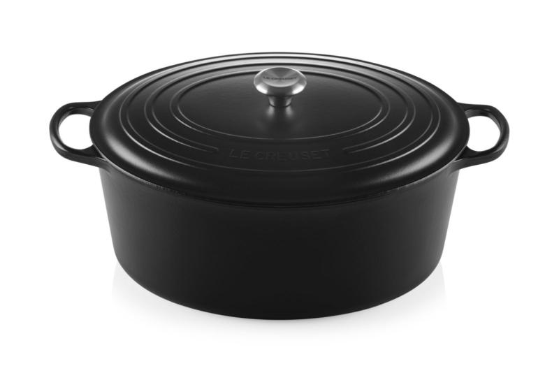 LE CREUSET Bräter Oval 40cm Schwarz SIGNATURE