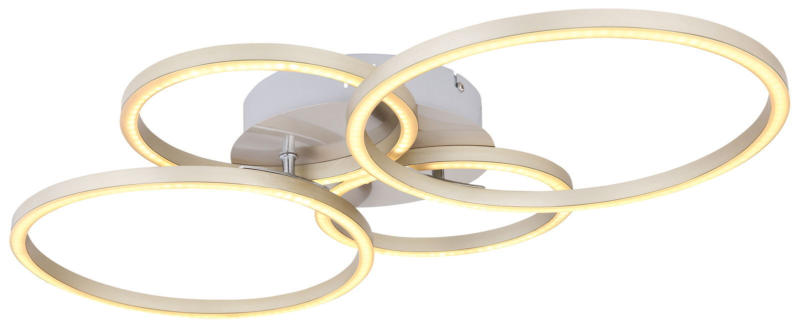 Globo Lighting Deckenleuchte Nickel matt