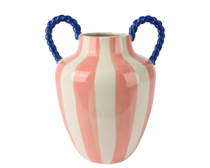 Decoris Vase Pink Stripes