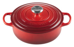 LE CREUSET Gourmet Bräter 24cm Kirschrot SIGNATURE
