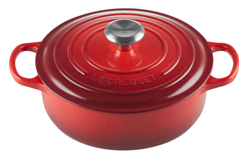 LE CREUSET Gourmet Bräter 24cm Kirschrot SIGNATURE