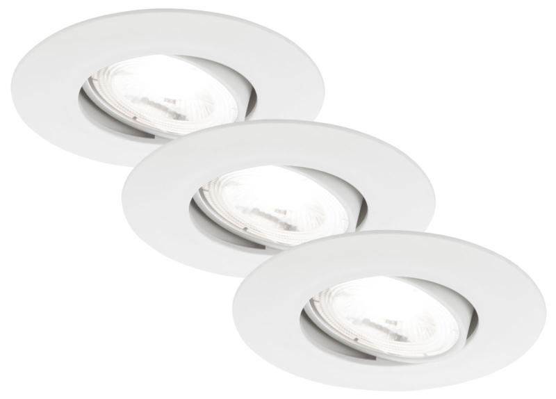 Briloner LED-Einbauleuchte 3er-Set KULANA A