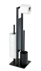 Wenko Stand WC-Garnitur Rivalta schwarz