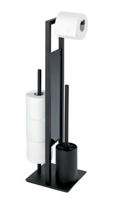 Wenko Stand WC-Garnitur Rivalta schwarz