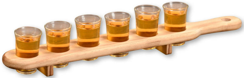 Kesper Schnapsglasträger inkl. 6 Gläser
