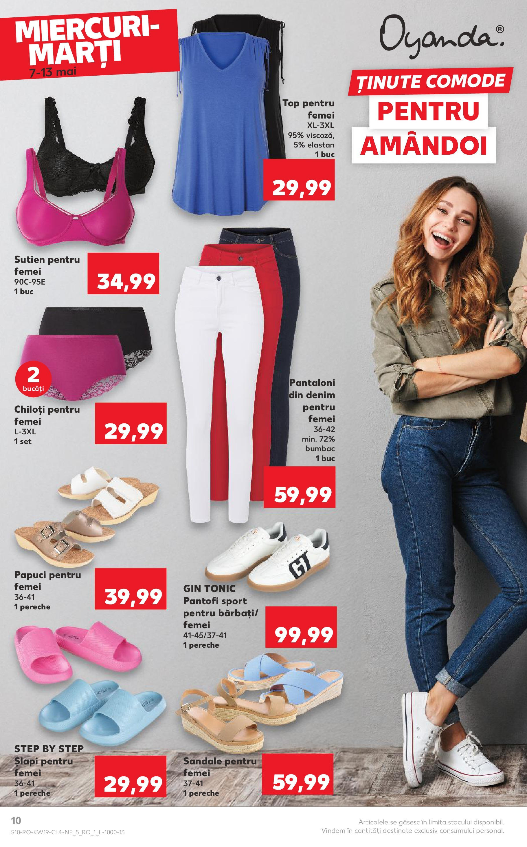 Catalog Kaufland - Bucureşti 07.05.2025 - Revista si Oferta | Pagină: 10 | Produse: Top, Pantofi, Sandale, Șlapi
