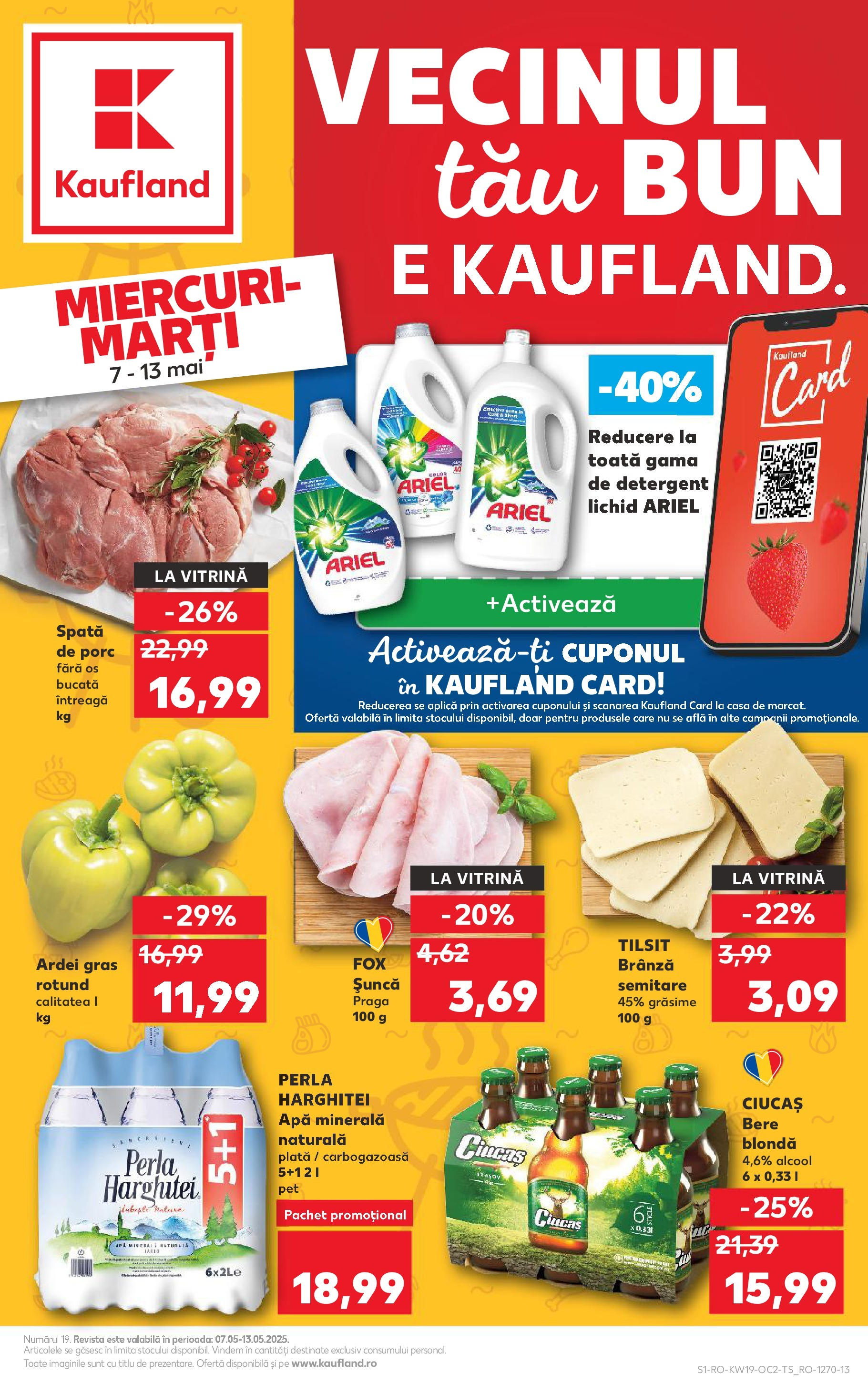 Catalog Kaufland - Sibiu 06.05.2025 || Revista si Oferte | Pagină: 1 | Produse: Yazı tahtası kalemi, Ardei, Bere, Apă Catalog Kaufland - Sibiu 06.05.2025 - Revista si Oferta | Pagină: 1 | Produse: Yazı tahtası kalemi, Ardei, Bere, Apă