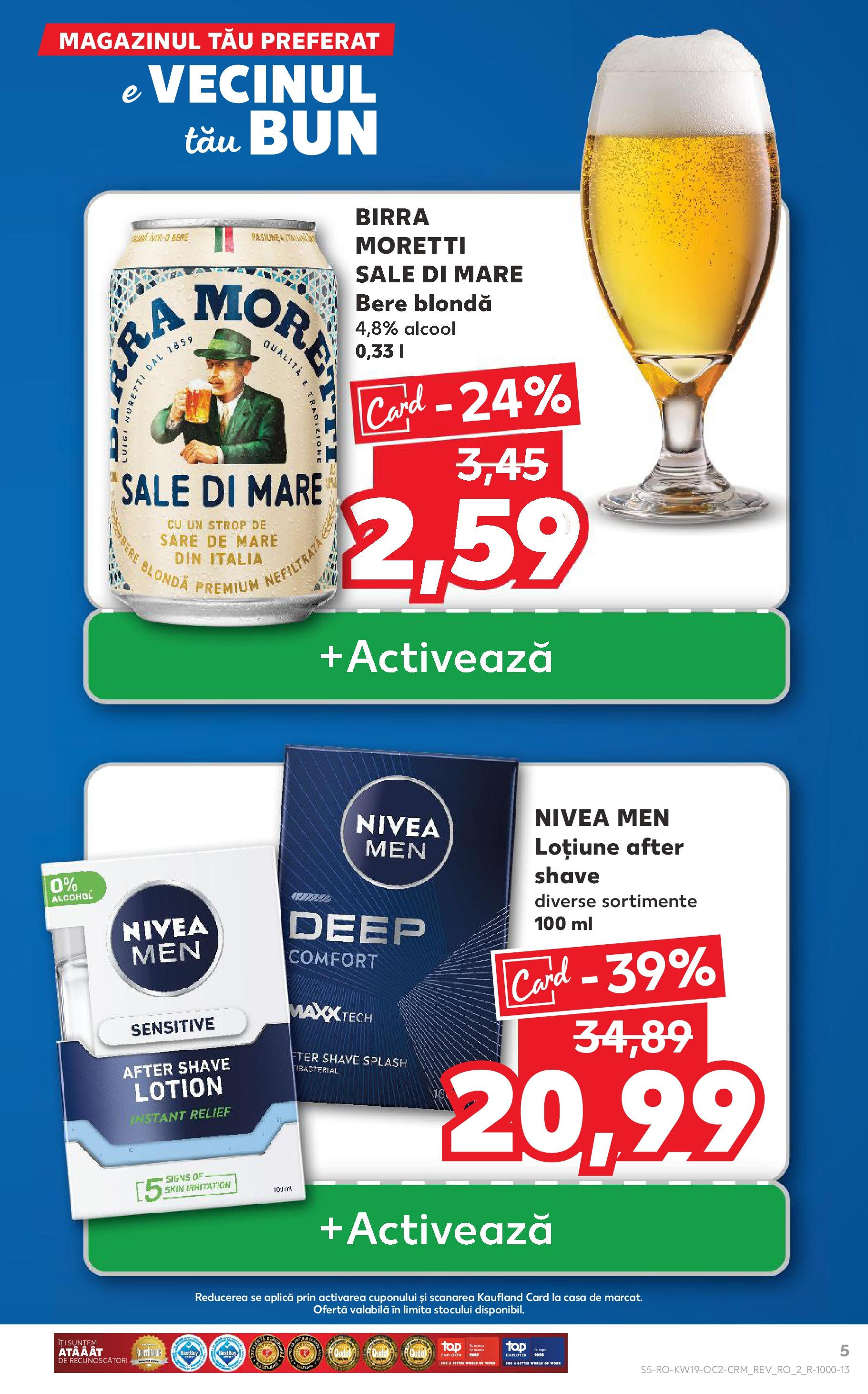 Catalog Kaufland - Bucureşti 07.05.2025 || Revista si Oferte | Pagină: 5 | Produse: After shave, Bere, Sare Catalog Kaufland - Bucureşti 07.05.2025 - Revista si Oferta | Pagină: 5 | Produse: After shave, Bere, Sare