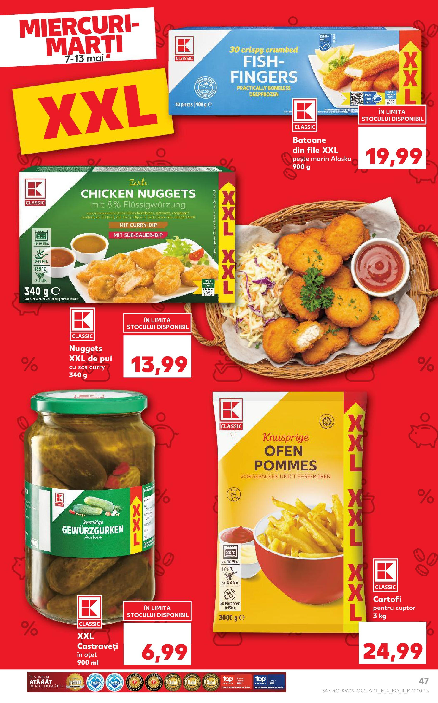 Catalog Kaufland - Bucureşti 07.05.2025 || Revista si Oferte | Pagină: 47 | Produse: Hacıyatmaz Kedi Oyuncağı, Pește, Cartofi, Sos Catalog Kaufland - Bucureşti 07.05.2025 - Revista si Oferta | Pagină: 47 | Produse: Hacıyatmaz Kedi Oyuncağı, Pește, Cartofi, Sos