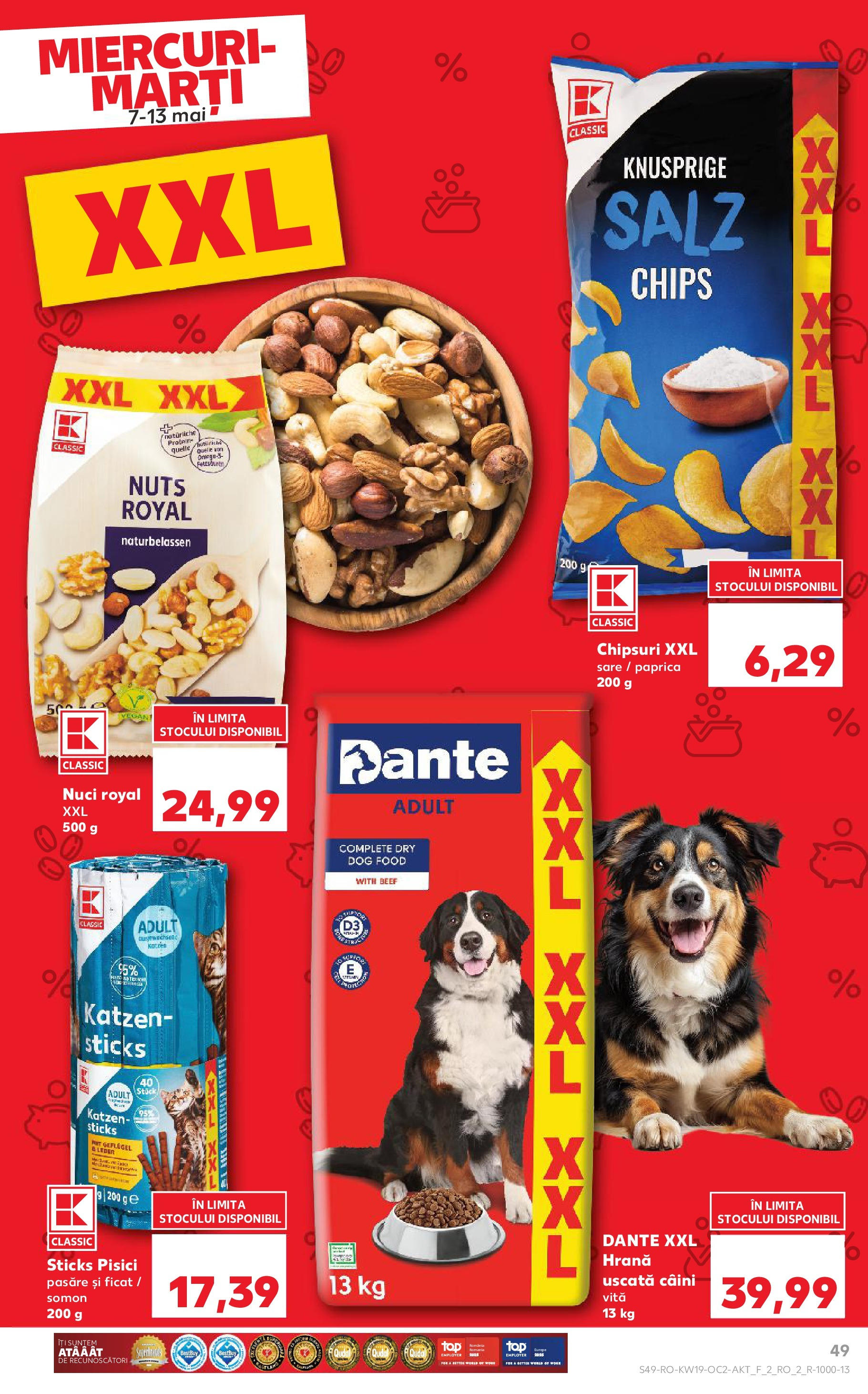 Catalog Kaufland - Bucureşti 07.05.2025 || Revista si Oferte | Pagină: 49 | Produse: Chipsuri, Nuci, Sare Catalog Kaufland - Bucureşti 07.05.2025 - Revista si Oferta | Pagină: 49 | Produse: Chipsuri, Nuci, Sare