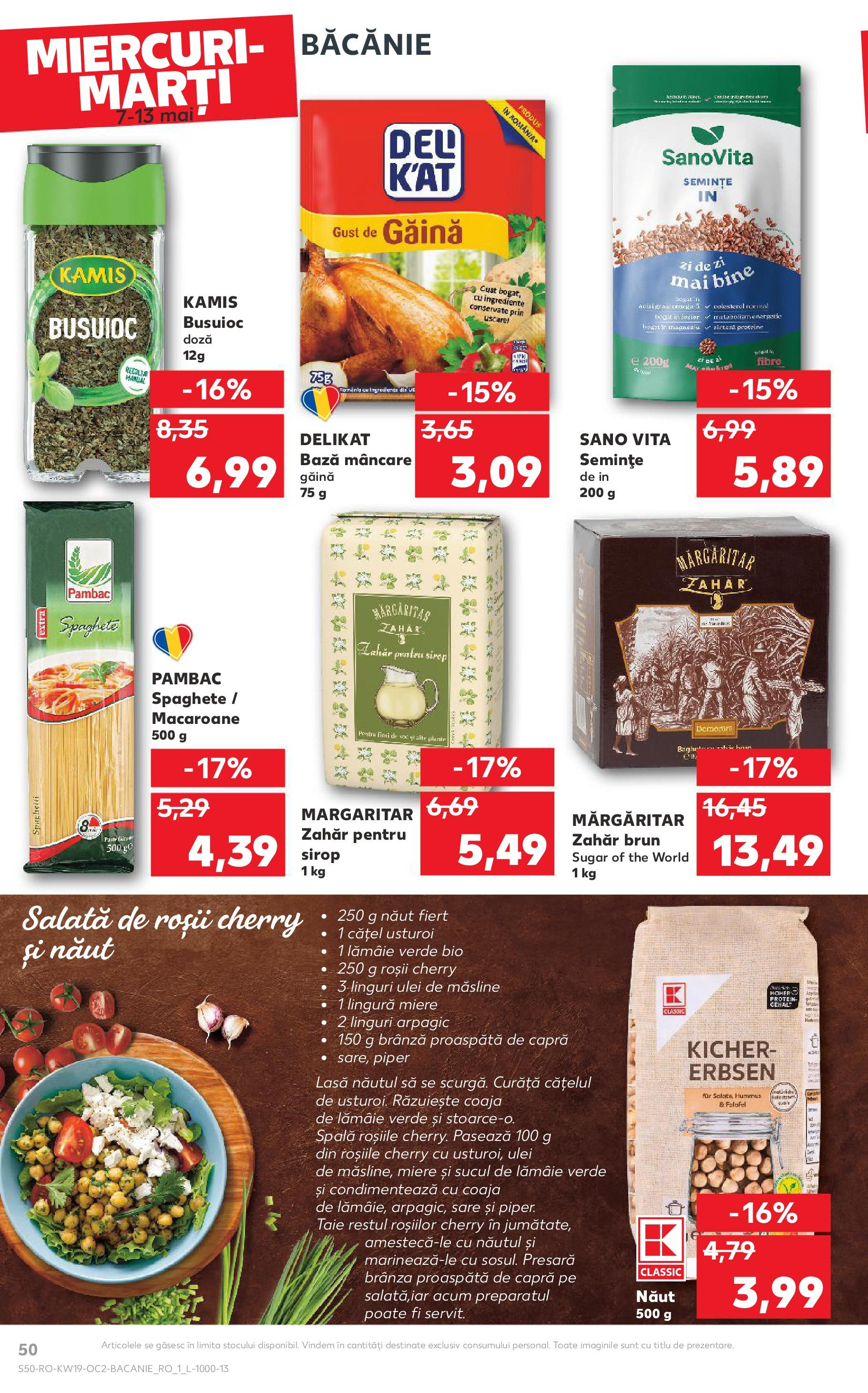 Catalog Kaufland - Bucureşti 07.05.2025 || Revista si Oferte | Pagină: 50 | Produse: Şerit ödül, Roșii, Salată, Usturoi Catalog Kaufland - Bucureşti 07.05.2025 - Revista si Oferta | Pagină: 50 | Produse: Şerit ödül, Roșii, Salată, Usturoi
