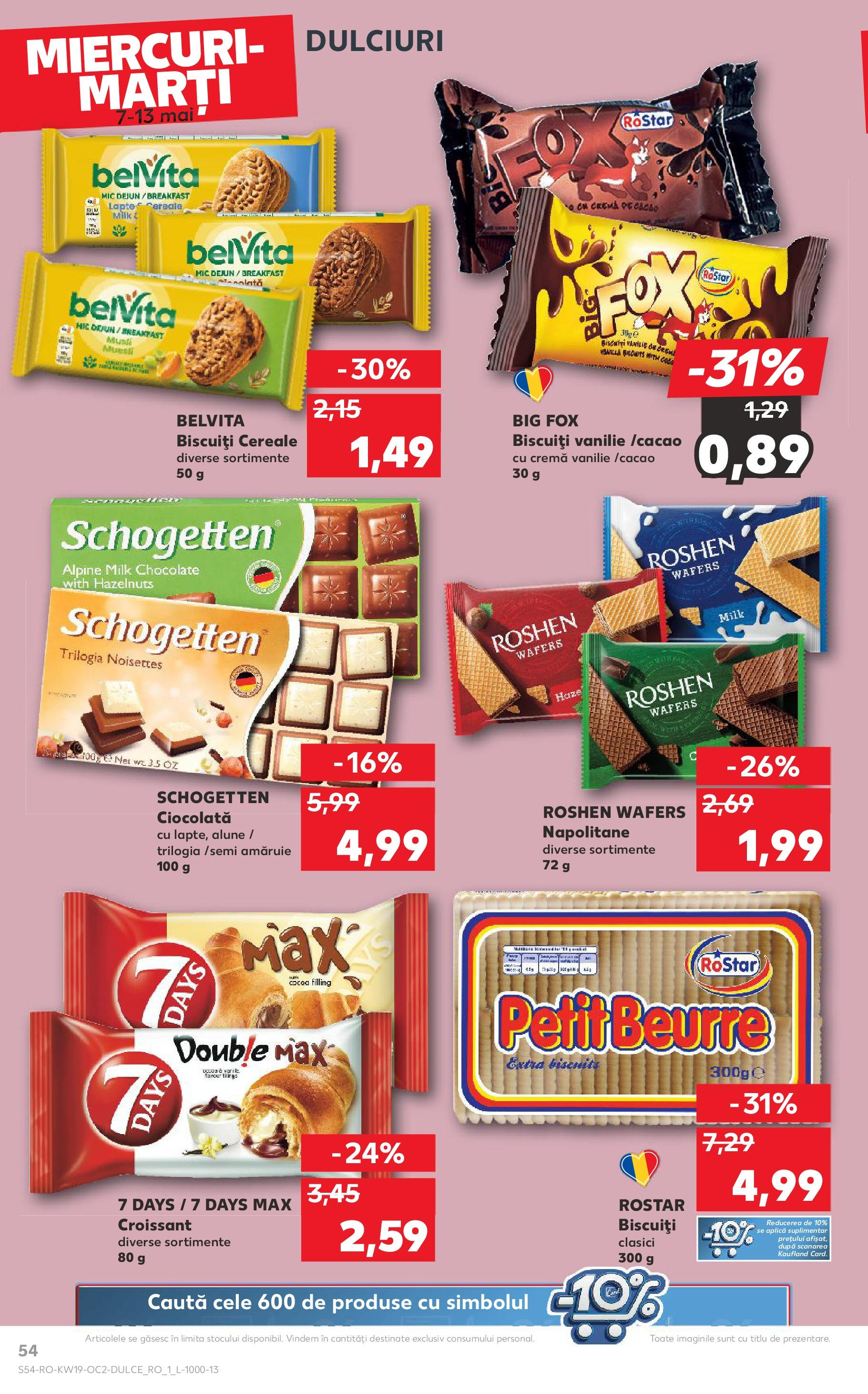 Catalog Kaufland - Bucureşti 07.05.2025 || Revista si Oferte | Pagină: 54 | Produse: Napolitane, Lapte, Cremă, Cereale Catalog Kaufland - Bucureşti 07.05.2025 - Revista si Oferta | Pagină: 54 | Produse: Napolitane, Lapte, Cremă, Cereale