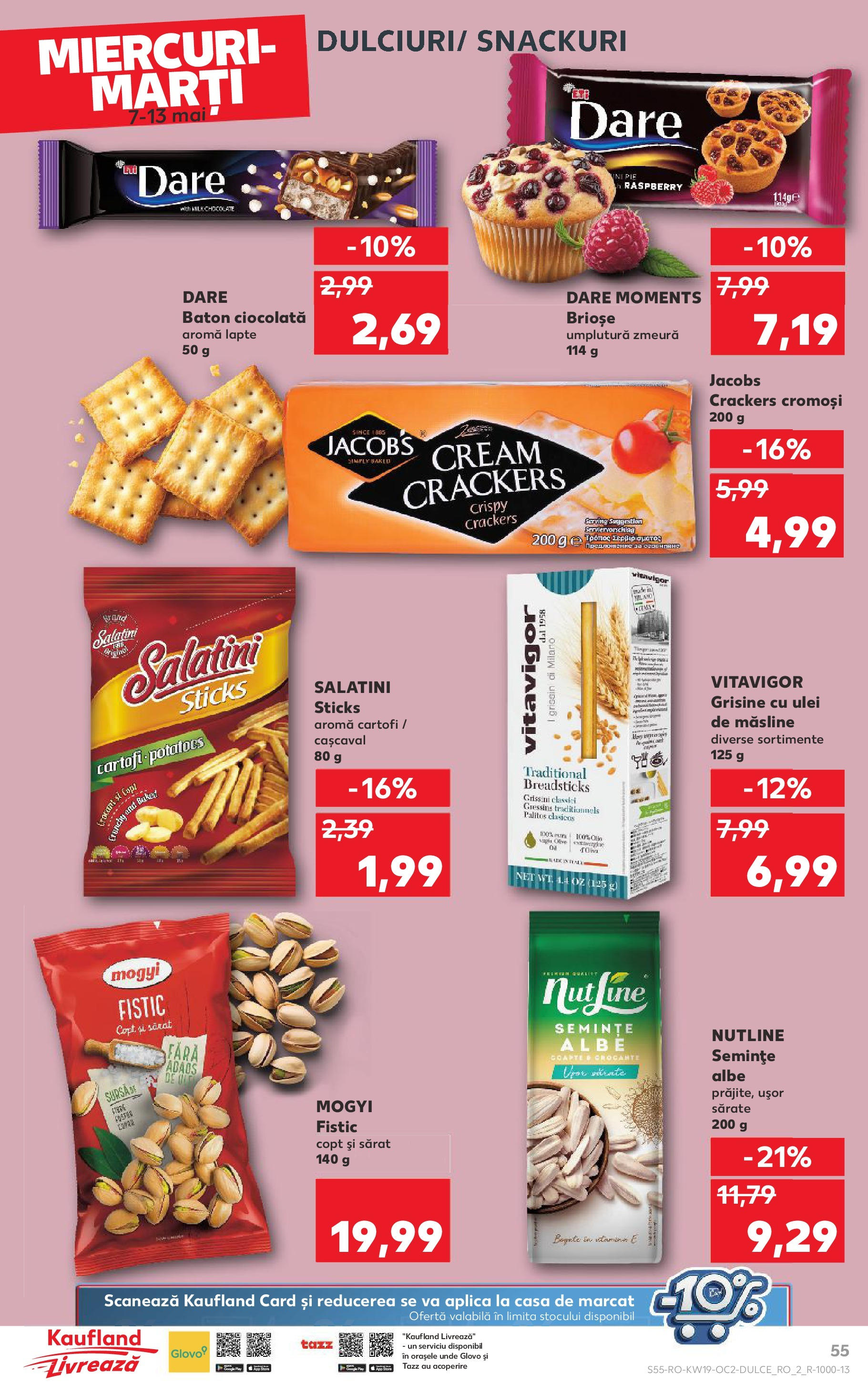 Catalog Kaufland - Bucureşti 07.05.2025 || Revista si Oferte | Pagină: 55 | Produse: Măsline, Köpek çiti, Fistic, Cartofi Catalog Kaufland - Bucureşti 07.05.2025 - Revista si Oferta | Pagină: 55 | Produse: Măsline, Köpek çiti, Fistic, Cartofi