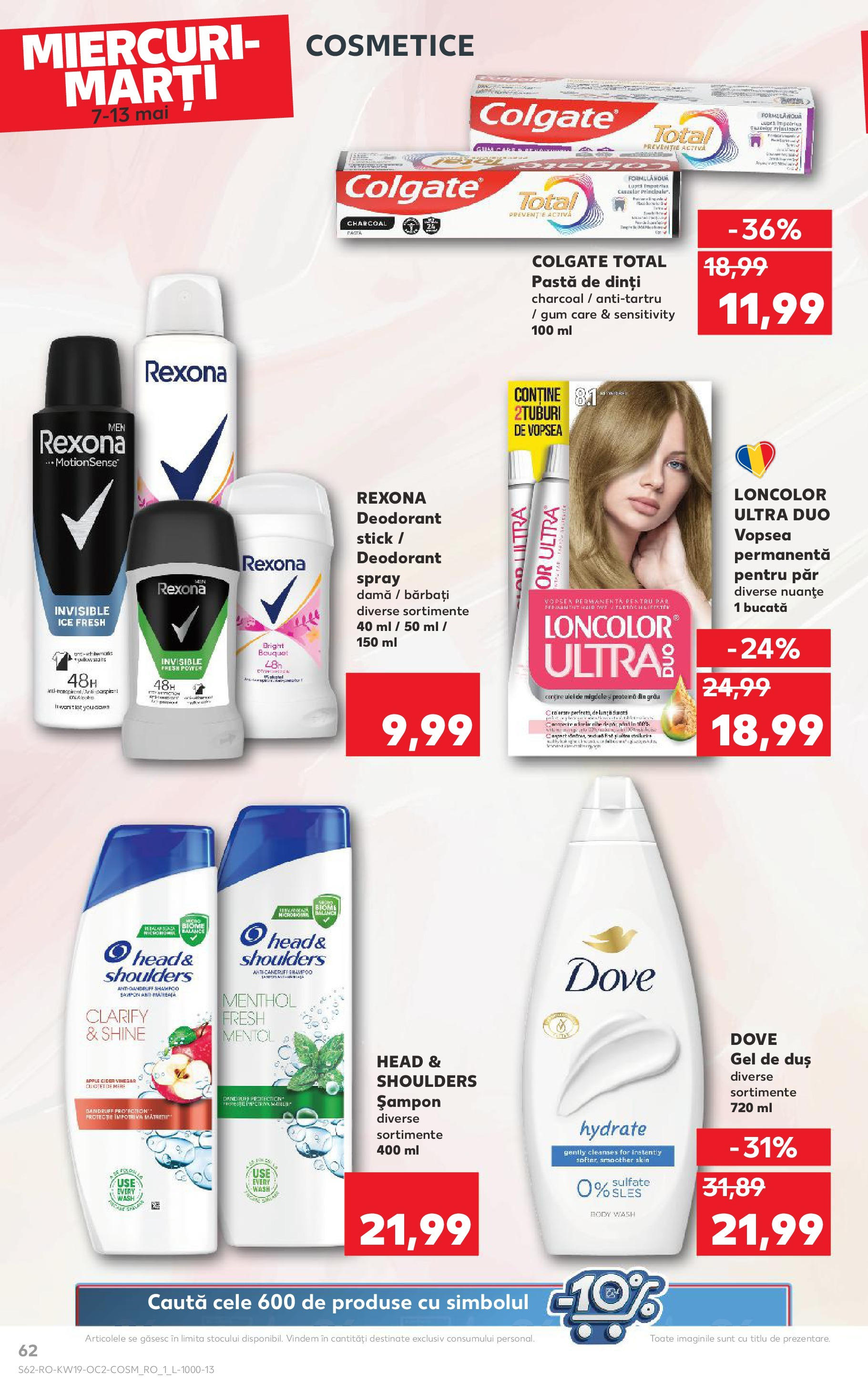Catalog Kaufland - Bucureşti 07.05.2025 || Revista si Oferte | Pagină: 62 | Produse: Body, Gel de duș, Deodorant, Pastă de dinți Catalog Kaufland - Bucureşti 07.05.2025 - Revista si Oferta | Pagină: 62 | Produse: Body, Gel de duș, Deodorant, Pastă de dinți
