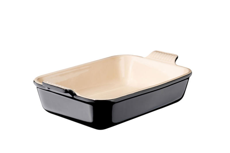LE CREUSET Auflaufform 26cm Schwarz TRADITION