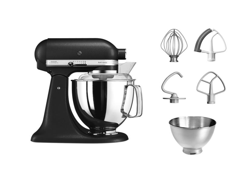 KitchenAid Küchenmaschine Guss Schwarz ARTISAN