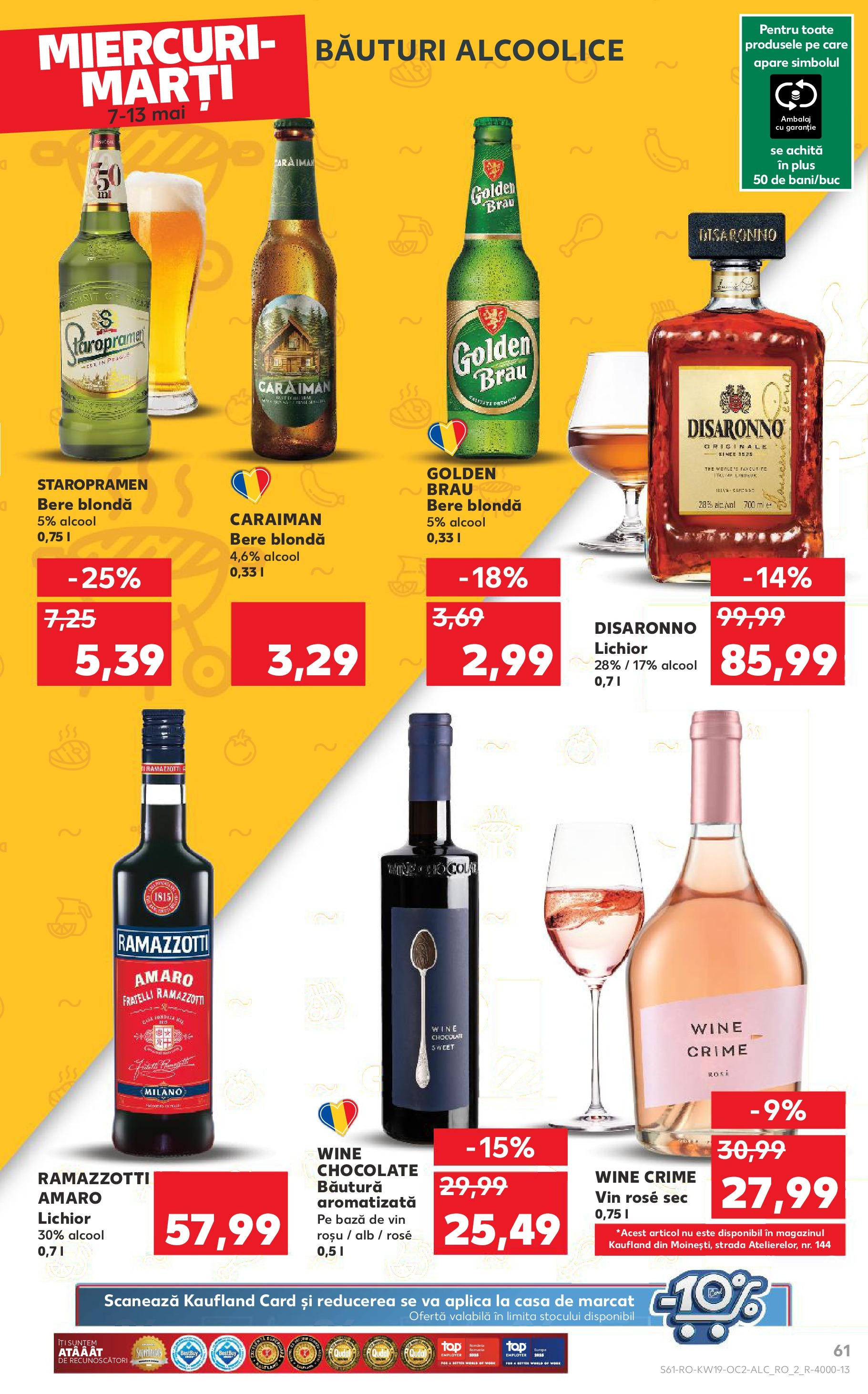 Catalog Kaufland - Iaşi 06.05.2025 || Revista si Oferte | Pagină: 61 | Produse: Atıştırmalık, Lichior, Vin, Bere Catalog Kaufland - Iaşi 06.05.2025 - Revista si Oferta | Pagină: 61 | Produse: Atıştırmalık, Lichior, Vin, Bere