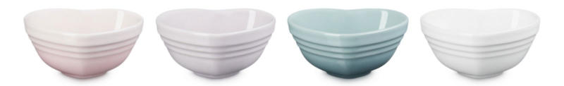 LE CREUSET Mini-Herzschälchen 4er Set HEART COLLECTION