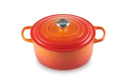 LE CREUSET Bräter Rund 26cm Ofenrot SIGNATURE