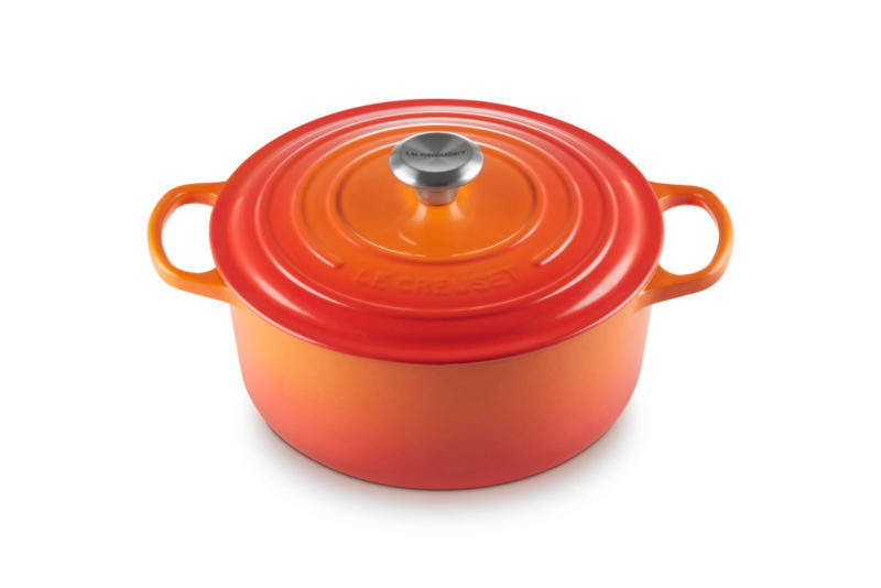 LE CREUSET Bräter Rund 26cm Ofenrot SIGNATURE