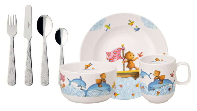 Villeroy & Boch Kinder Geschirr-Set 7 tlg. HAPPY AS A BEAR