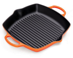 LE CREUSET Grillpfanne mit zwei Griffen 30x30cm Ofenrot SIGNATURE
