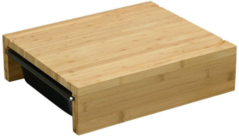 Kesper Schneidebrett mit 2 Auffangschale
