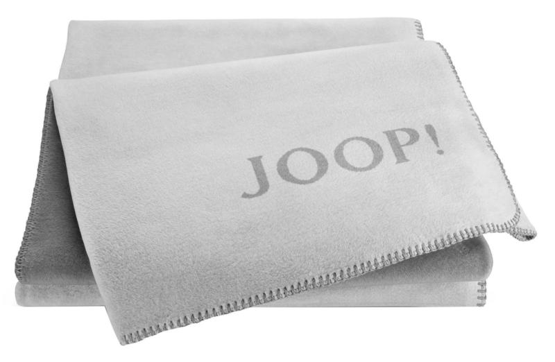 JOOP! Wohndecke UNI-DOUBLEFACE - grau