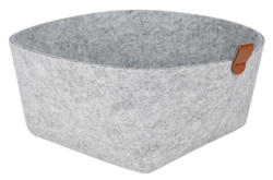 Justinus Filzkorb eckig 22cm hellgrau