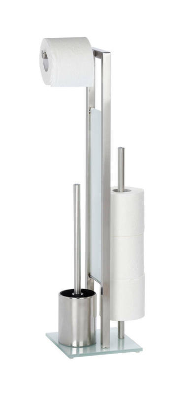 Wenko Edelstahl Stand WC-Garnitur Rivalta