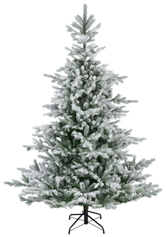 Everlands Künstlicher Weihnachtsbaum Grandis Fir beschneit 210cm