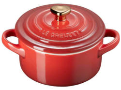 LE CREUSET Mini-Cocotte krischrot 10 cm HEART COLLECTION