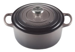 LE CREUSET Bräter Rund Flint SIGNATURE