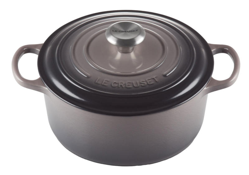 LE CREUSET Bräter Rund Flint SIGNATURE