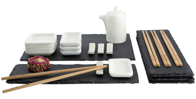 Moritz & Sushi Set Schiefer 22-tlg.