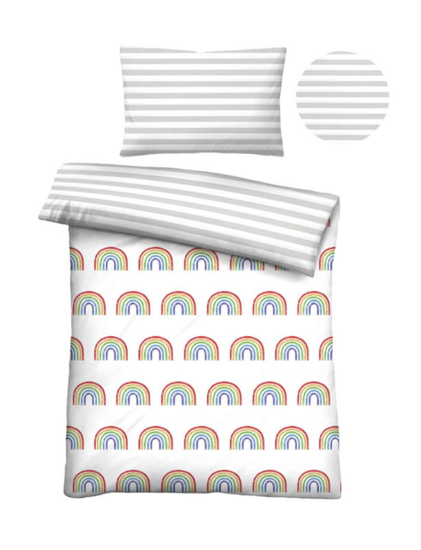 Biberna Baby Bettwäsche REGENBOGEN
