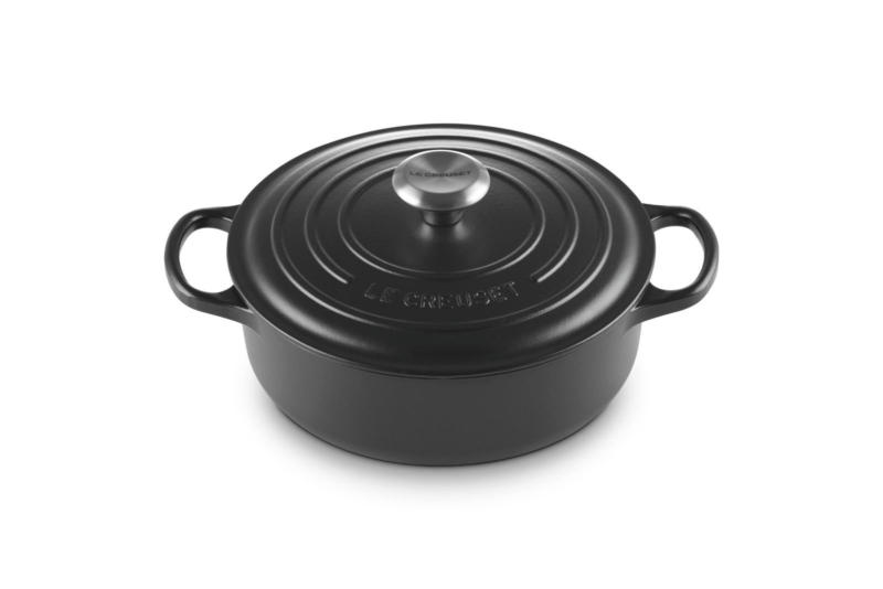 LE CREUSET Gourmet Bräter 24cm Schwarz SIGNATURE