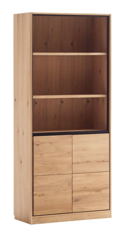 Linea Natura Regal hoch 2 Türen unten AROSA OFFICE
