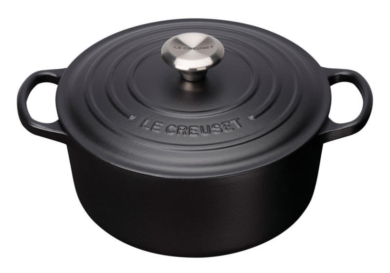 LE CREUSET Bräter Rund 28cm Schwarz SIGNATURE