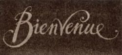 Kleen-Tex Fußmatte Bienvenue brown