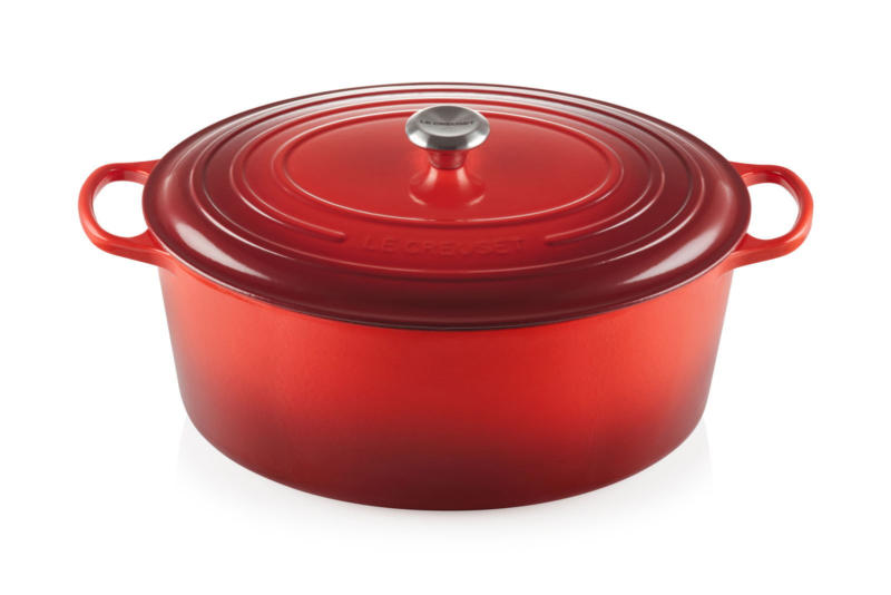 LE CREUSET Bräter Oval 40cm Kirschrot SIGNATURE