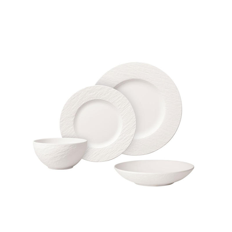 Villeroy & Boch Tafelservice 16-tlg. MANUFACTURE ROCK BLANC